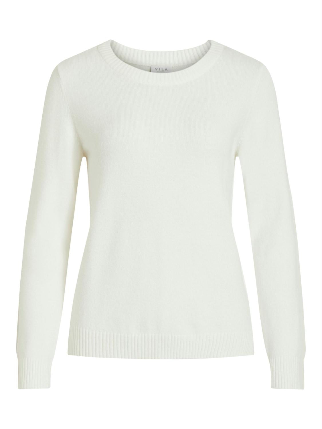 VIRIL O-NECK L/S  KNIT TOP -