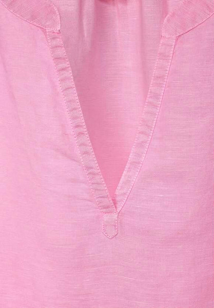 LS_Solid shirtblouse w splitn