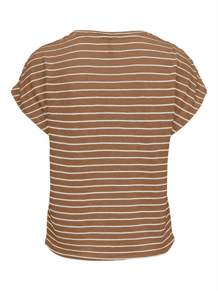 ONLLULA S/S O-NECK STRIPE TOP