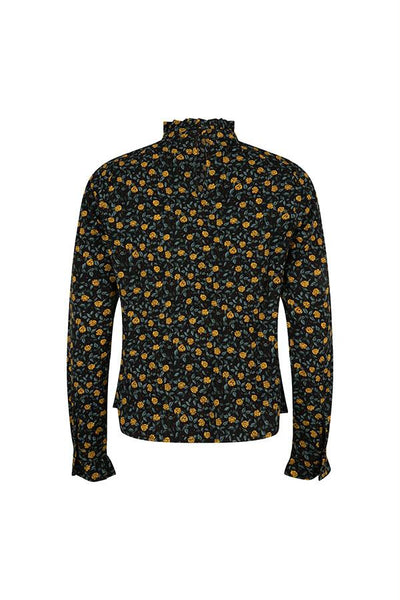 Blouse turtle flower