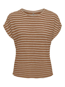 ONLLULA S/S O-NECK STRIPE TOP
