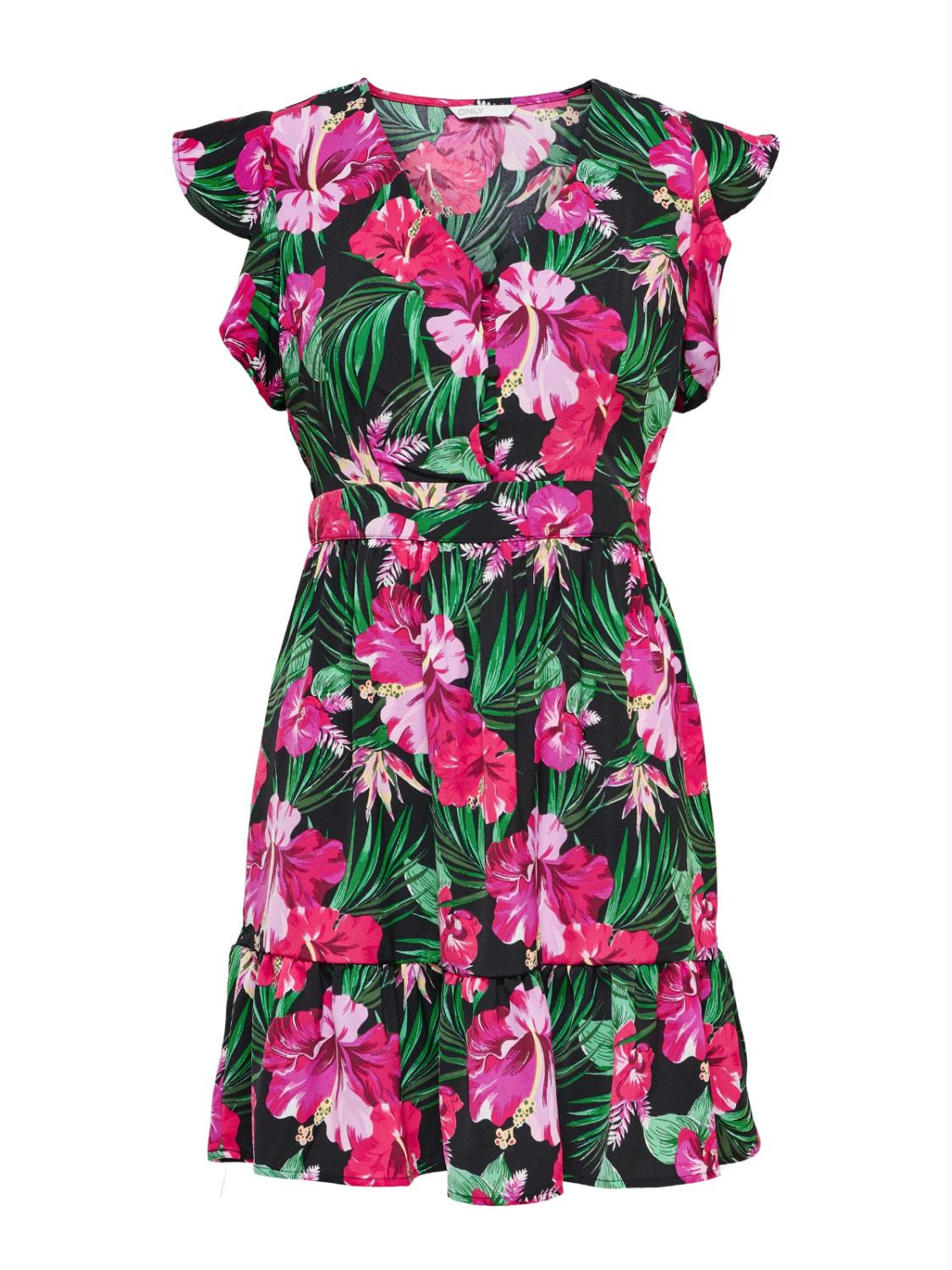 ONLLINDA CAPSLEEVE V-NECK DRE