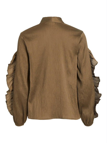 VIBARISA V-NECK L/S BLOUSE/SU
