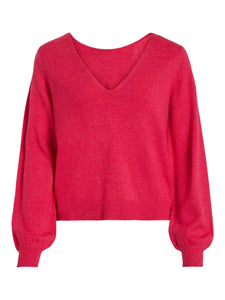 VIRIL REV V-NECK L/S KNIT TOP