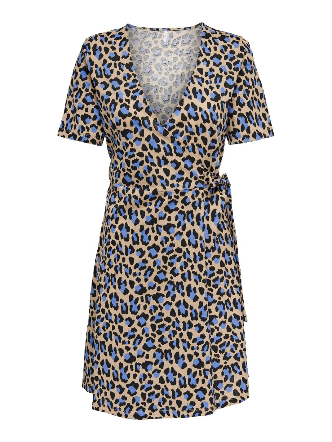 ONLMAY S/S AOP WRAP DRESS JRS