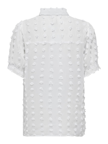 ONLPIXI SS FRILL SHIRT WVN