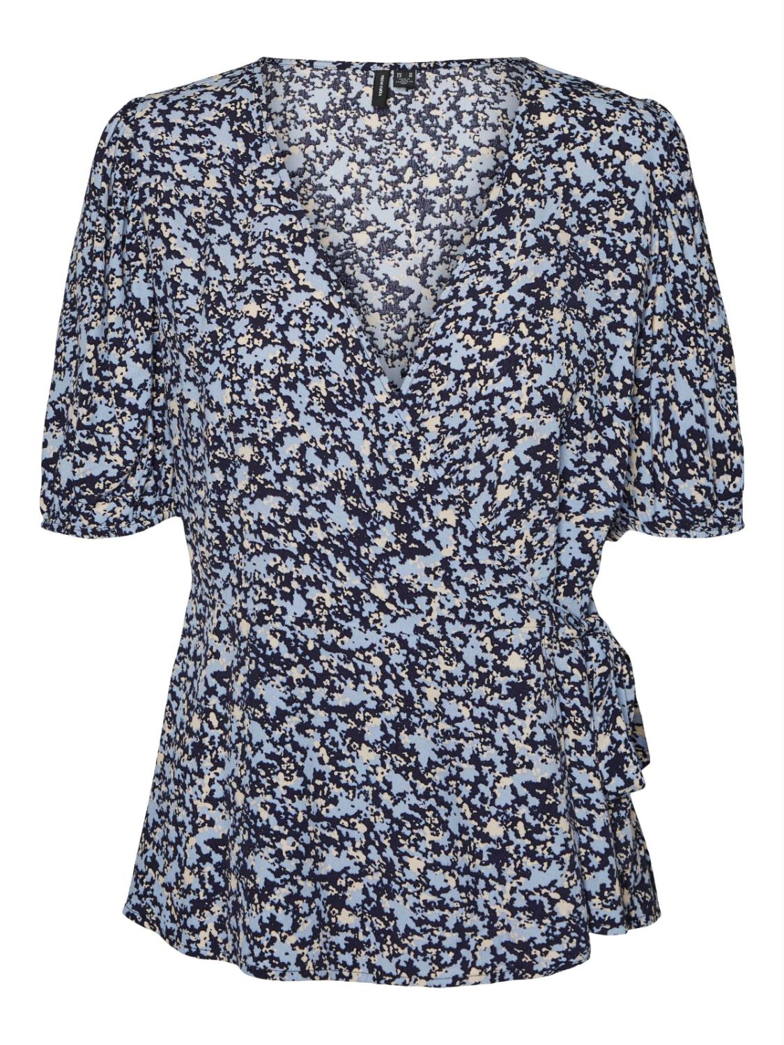 VMHENNA VIC S/S WRAP TOP SB5
