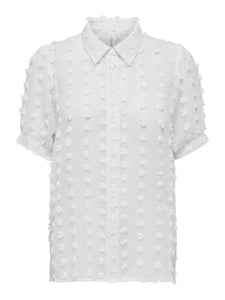 ONLPIXI SS FRILL SHIRT WVN