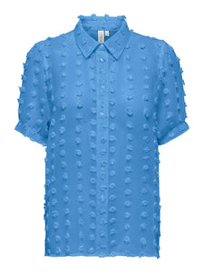 ONLPIXI SS FRILL SHIRT WVN