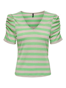 ONLCAREN V-NECK S/S GLITTER T
