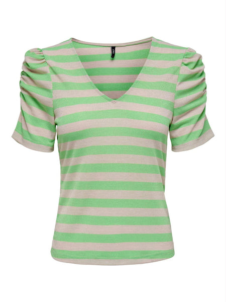 ONLCAREN V-NECK S/S GLITTER T