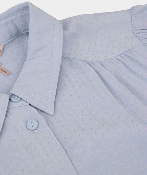 Blouse gathered crepe