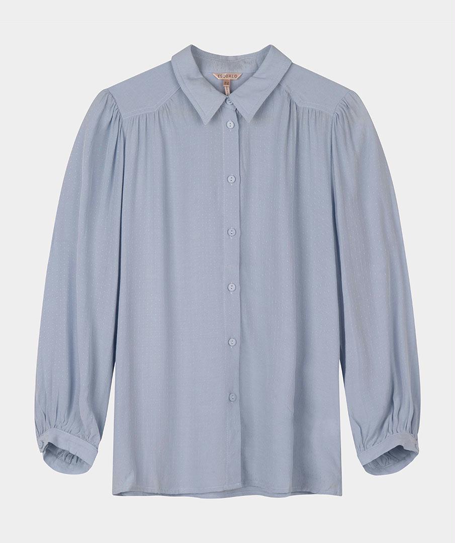 Blouse gathered crepe