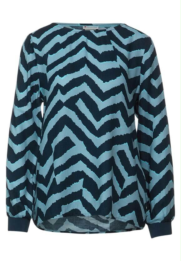 Roundneck blouse w tape detai