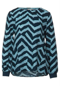 Roundneck blouse w tape detai