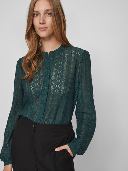 VICHIKKA LACE L/S SHIRT- NOOS