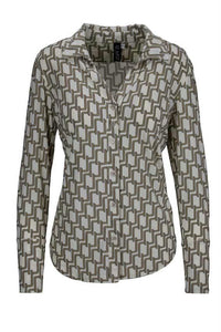 Blouse v-hals chain print