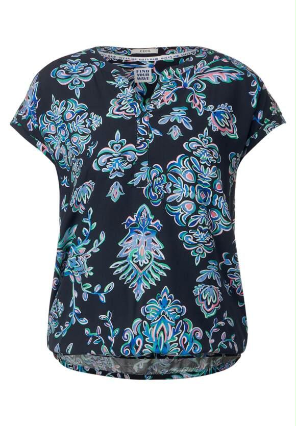 TOS Ornament Print Blouse