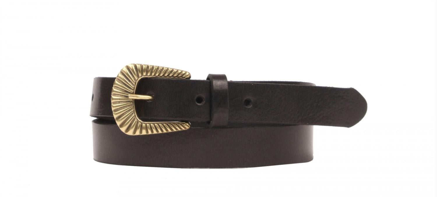 Smalle zwarte riem 25135