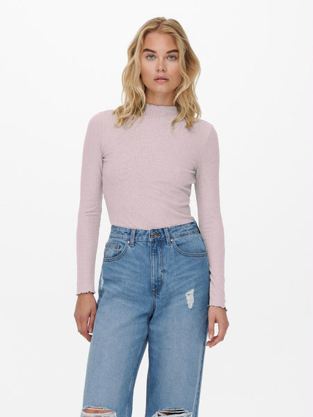 ONLEMMA L/S HIGH NECK TOP NOO