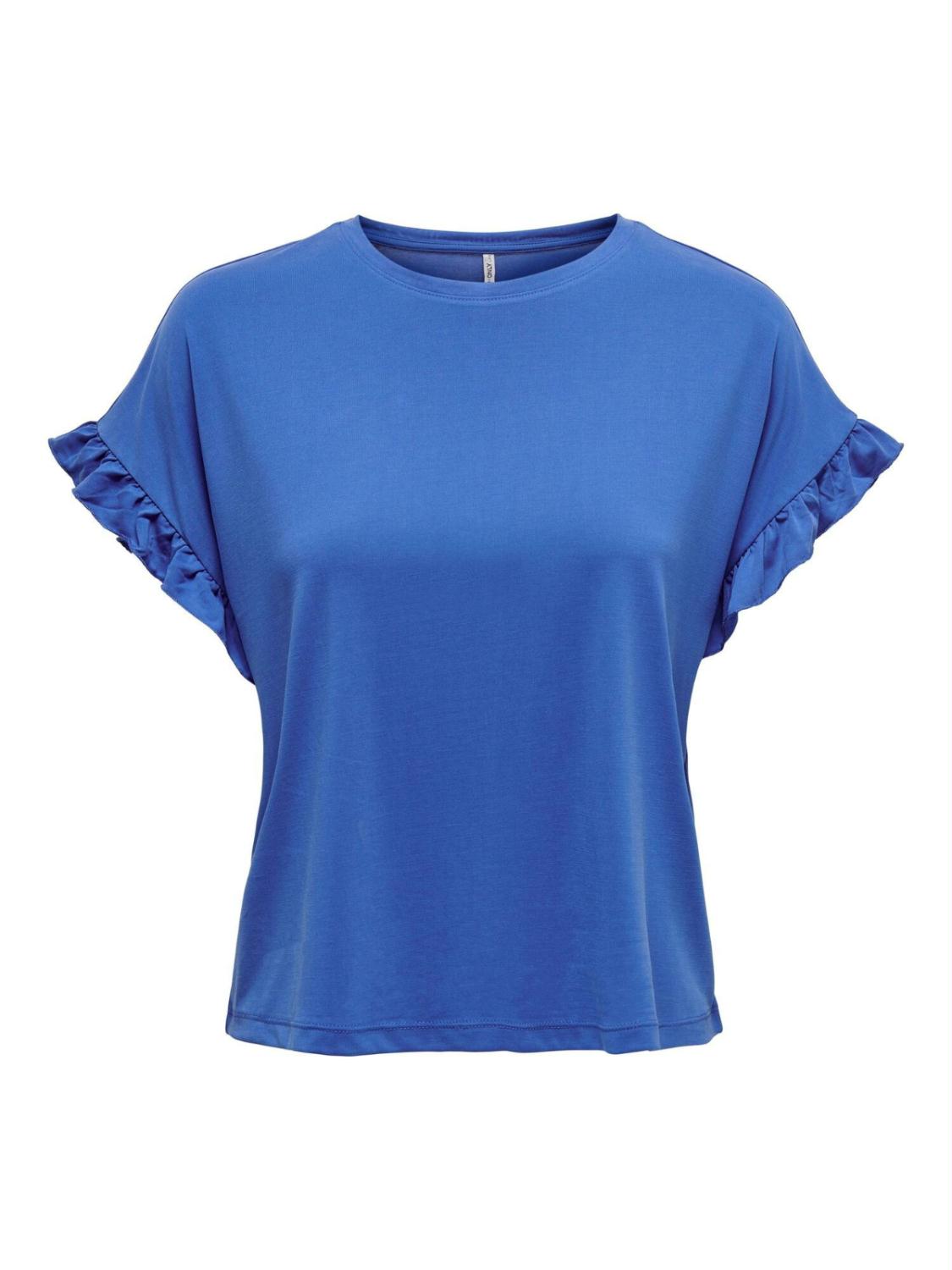 ONLFREE LIFE S/S FRILL LONG T