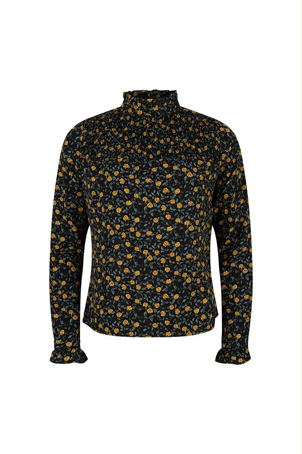 Blouse turtle flower