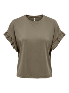 ONLFREE LIFE S/S FRILL TOP JR