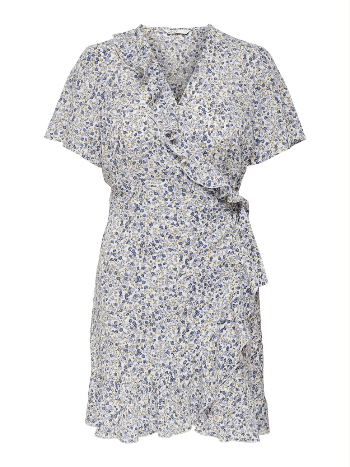 ONLCARLY S/S WRAP SHORT DRESS