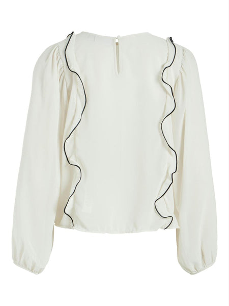 VIMETINA L/S PLISSE TOP/SU