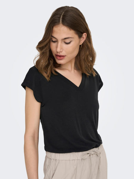 ONLFREE LIFE S/S MOD.V-NECK T