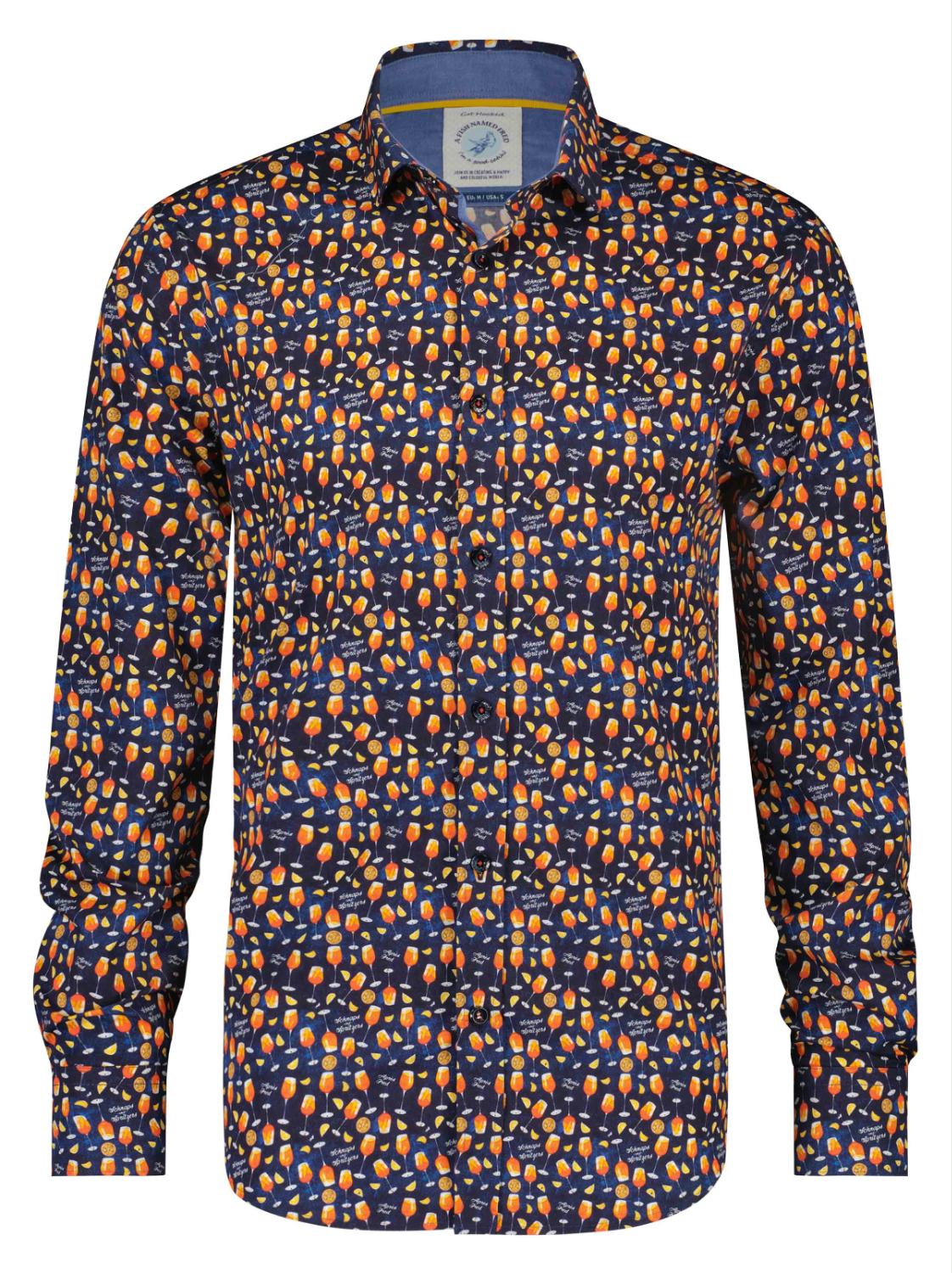 Shirt aperol navy