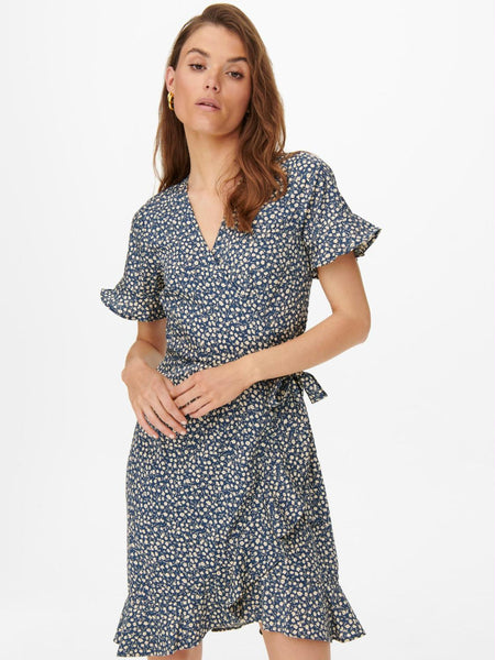 ONLOLIVIA S/S WRAP DRESS WVN