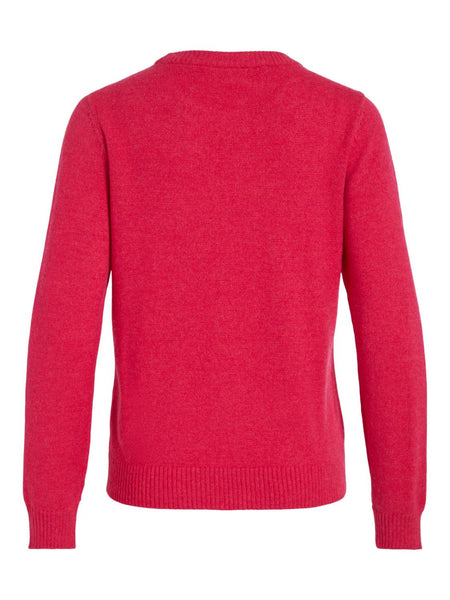 VIRIL O-NECK L/S  KNIT TOP -