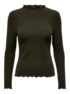 ONLEMMA L/S HIGH NECK TOP NOO