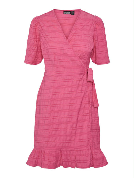 PCLOUISE SS WRAP DRESS